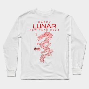 Lunar New Year 2024 The Year Of Dragon 2024 Men Women Kids Long Sleeve T-Shirt